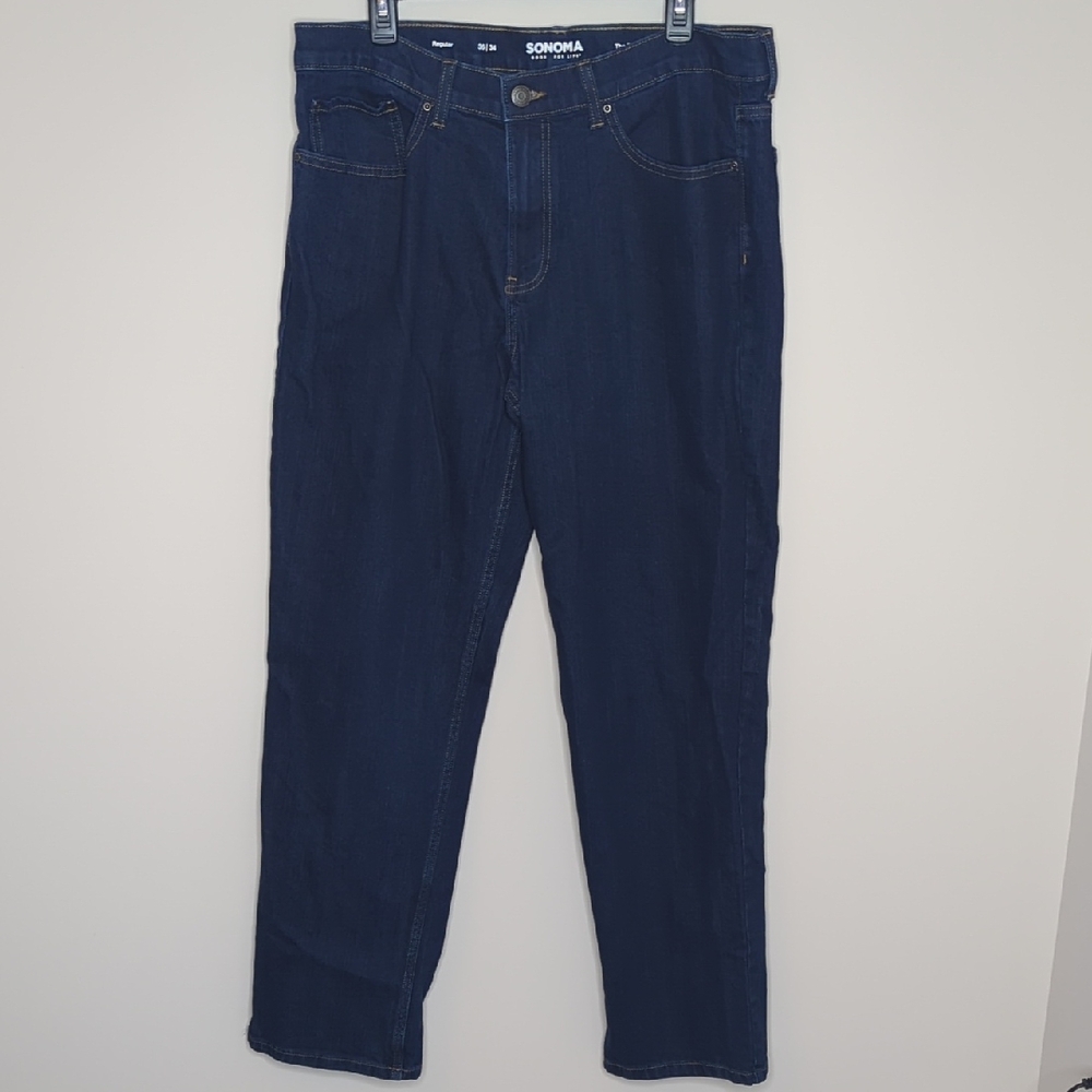Sonoma Men's Deep Blue Straight Jeans